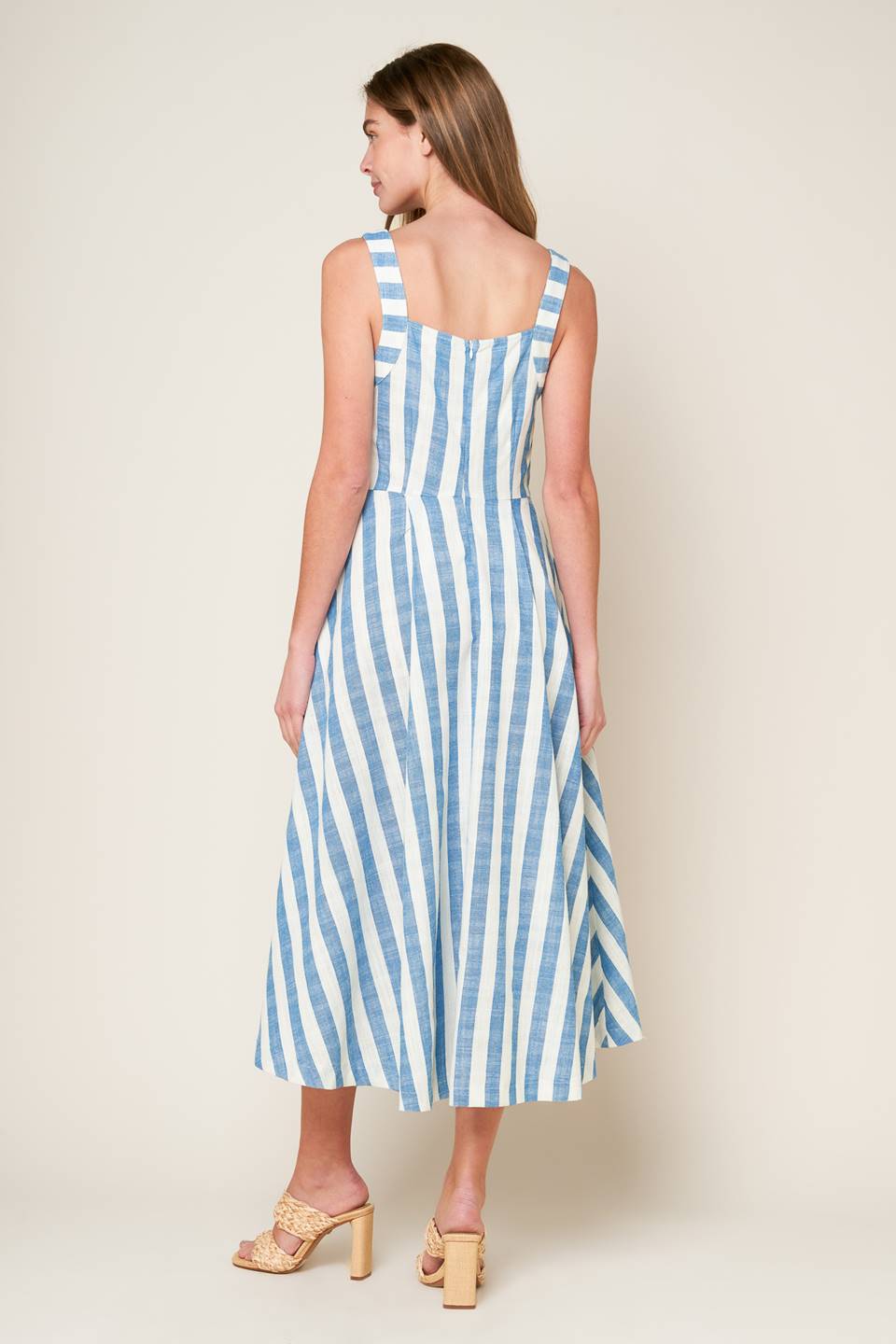 LUSH WITH LIFE WOVEN MIDI DRESS Flying Tomato